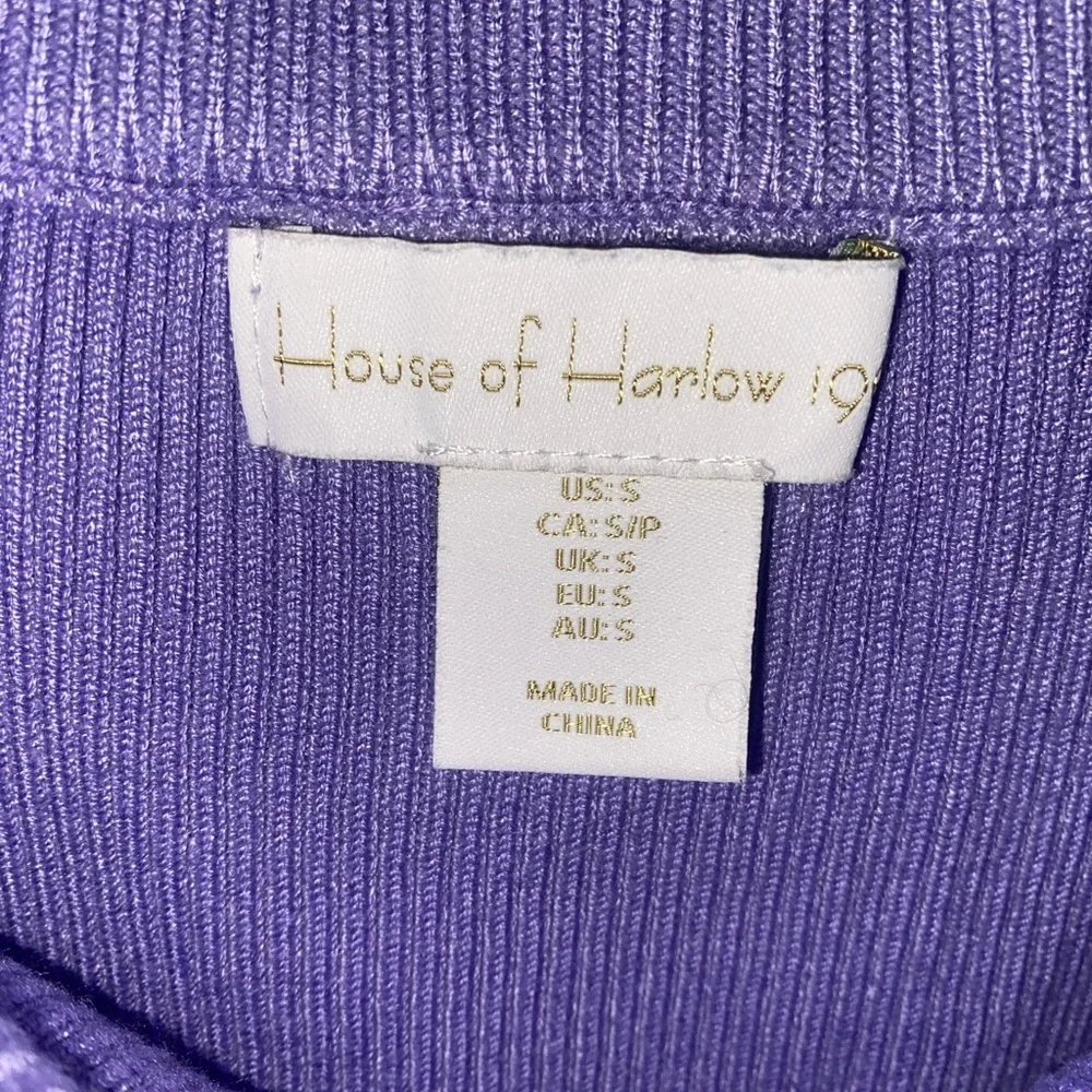 House of Harlow 1960 Lavender Ribbed Knit Midi Skirt (Skirt Only!) - Picture 2 of 9